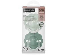 SUAVINEX FIZIOLOGINIS ČIULPTUKAS SX PRO WONDER, 6-18 MĖN., SOFT/DEEP Žalias, 2 VNT.