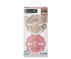SUAVINEX FIZIOLOGINIS ČIULPTUKAS SX PRO WONDER, 6-18 MĖN., DEEP BEIGE/MEDIUM Rožinis, 2 VNT.