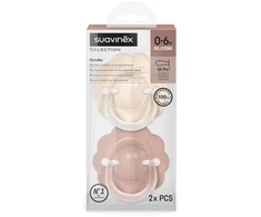 SUAVINEX FIZIOLOGINIS ČIULPTUKAS SX PRO WONDER, 0-6 MĖN., SOFT BEIGE/MEDIUM Rožinis, 2 VNT.