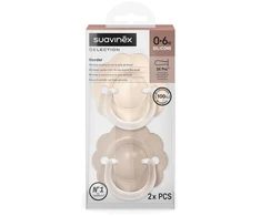 SUAVINEX FIZIOLOGINIS ČIULPTUKAS SX PRO WONDER, 0-6 MĖN., SOFT/DEEP BEIGE, 2 VNT.