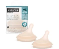 SUAVINEX REGULIUOJAMOS SROVĖS ŽINDUKAI ZERO ZERO ANTI-COLIC BUTELIUKAMS, NUO +0 MĖN., 2 VNT., LIGHT