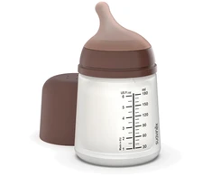 SUAVINEX ZERO ZERO ANTI-COLIC BUTELIUKAS SU REGULIUOJAMOS SROVĖS ŽINDUKU, 180 ML, NUO +0 MĖN., DEEP