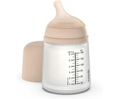 SUAVINEX ZERO ZERO ANTI-COLIC BUTELIUKAS SU REGULIUOJAMOS SROVĖS ŽINDUKU, 180 ML, NUO +0 MĖN., LIGHT