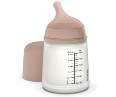 SUAVINEX ZERO ZERO ANTI-COLIC BUTELIUKAS SU LĖTOS SROVĖS ŽINDUKU, 180ML, NUO +0 MĖN., MEDIUM