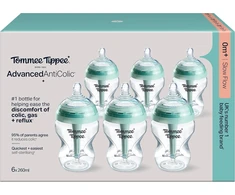 TOMMEE TIPPEE ADVANCED ANTI-COLIC MAITINIMO BUTELIUKŲ RINKINYS, 260 ML, 6 VNT.