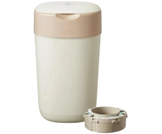 TOMMEE TIPPEE TWIST &amp; CLICK SAUSKELNIŲ KONTEINERIS SU PAPILDYMO KASETE, CREAM Baltas
