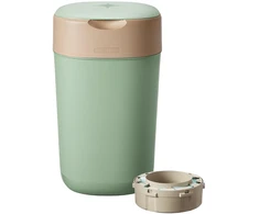 TOMMEE TIPPEE TWIST &amp; CLICK SAUSKELNIŲ KONTEINERIS SU PAPILDYMO KASETE, Žalias