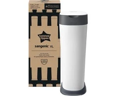 TOMMEE TIPPEE XL DYDŽIO SANGENIC TWIST AND CLICK ADVANCED SAUSKELNIŲ KONTEINERIS, Baltas