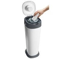 TOMMEE TIPPEE XL DYDŽIO SANGENIC TWIST AND CLICK ADVANCED SAUSKELNIŲ KONTEINERIS, Baltas