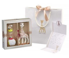 Sophie La Girafe VULLI SOPHIE LA GIRAFFE DOVANŲ RINKINYS SU BARŠKUČIU
