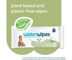 WATER WIPES WATERWIPES BEKAVAPĖS DRĖGNOS SERVETĖLĖS 12 PAKUOČIŲ PO 60 VNT. SENSITIVE