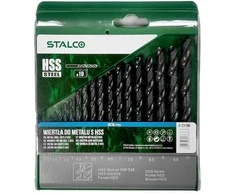 Grąžtas Metalo grąžtų rinkinys STALCO 1-10mm 19vnt.