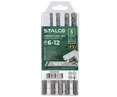 Grąžtas SDS grąžtų rinkinys SX5 STALCO 6-12mm