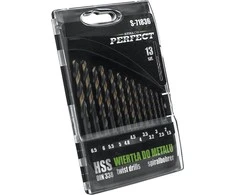 Grąžtas Metalo grąžtų rinkinys STALCO PERFECT 1,5-6,5mm 13vnt.
