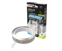 Stalco Perfect Skaidri dvipusė akrilo juosta 19mm x 2m
