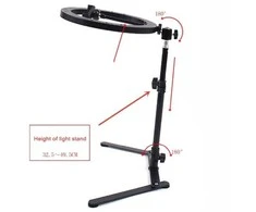 26 CM LED žiedo lempa su trikoju stovu