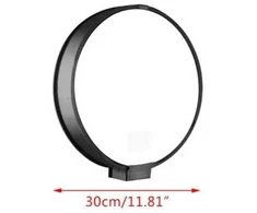 30 cm universalus apvalus nešiojamas blykstės difuzorius