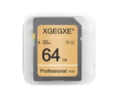 64 GB SD tipo atminties kortelė - geltona