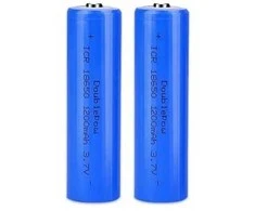 baterijos celė 18650 - 1200 mah - 2 vnt