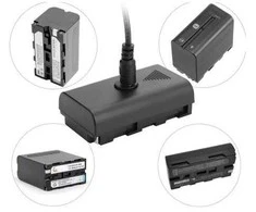 Batmax NP-F550/F750/F970 baterijos maitinimas nuo USB