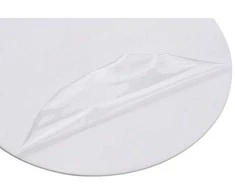 Juoda/balta 30x30 cm apvali akrilo lakšto atspindžio lenta