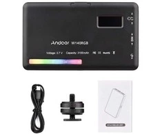 LED lempa Andoer W140 RGB
