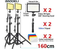 LED lempa su stovu 2 vnt rinkinyje su RGB filtrais
