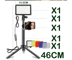 LED lempa su stovu ir RGB filtrais