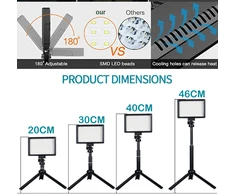 LED lempa su stovu ir RGB filtrais