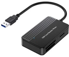 USB 3.0 tipo atminties kortelių skaitytuvas 4 viename SD TF CF MS Flash kortelės adapteris