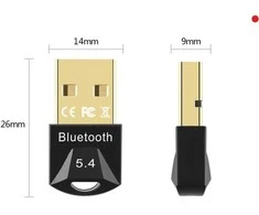 USB Bluetooth 5.4 Adapteris Mini USB imtuvas Siųstuvas Belaidei Pelei, Klaviatūrai ir pan
