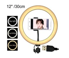 žiedinė 30 cm LED lempa
