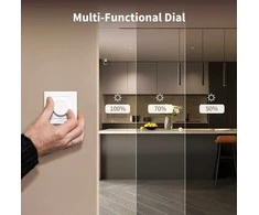Aqara H2 Dimmer Switch išmanusis Zigbee ir Thread 1 kanalo Šviesos reguliatorius baltas