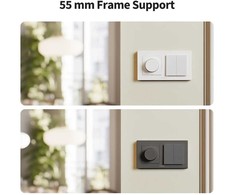 Aqara Shutter Switch H2 EU Kit (DS-K02D) išmanus roletų/žaliuzių jungiklis su Matter over Thread ir Zigbee