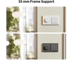 Aqara Shutter Switch H2 EU Kit (DS-K02D) išmanus roletų/žaliuzių jungiklis su Matter over Thread ir Zigbee