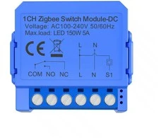 „Avatto ZWSM16-DC-1“ išmanusis 1 kanalo „ZigBee“ jungiklio modulis su bevoltiniu nuolatinės srovės kontaktu