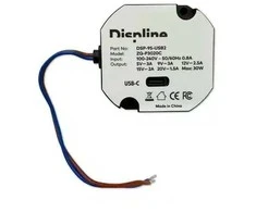 Displine USB-C 30W įleidžiamas į potinkinę dėžutę įkroviklis planšetiniams kompiuteriams