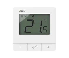 Engo Controls Engo E25 belaidis virštinkinis Zigbee 3.0 termostatas, baltas