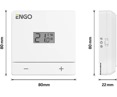Engo Controls Engo EASY belaidis termostatas, baltas