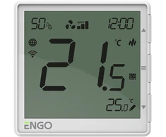 „Engo Controls“ „Engo EFAN Wifi“ ventiliatoriaus ritės termostatas 230 V, baltas