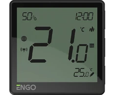 Engo Controls ENGO EONE-16B – išmanus laidinis Wi-Fi termostatas, 16 A, 230 V, juodas