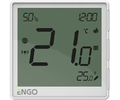 Engo Controls ENGO EONE-16W – išmanus laidinis Wi-Fi termostatas, 16 A, 230 V, baltas