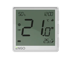 Engo Controls termostatai ZigBee terostatas, Lition baterija, baltas
