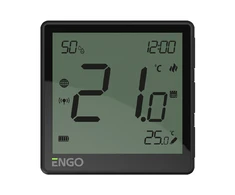 Engo Controls Engo EONE Zigbee 3.0 belaidis termostatas, juodas