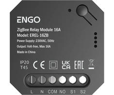 Engo valdikliai Engo ERELAY Zigbee 1 kanalas 16A relė NO-COM