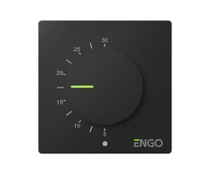 Engo Controls Engo ESIMPLE termostatas su ratuku 230V šildymui/šaldymui juodas