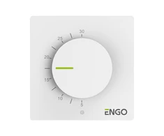 Engo Controls Engo ESIMPLE termostatas su ratuku 230V šildymui/šaldymui baltas