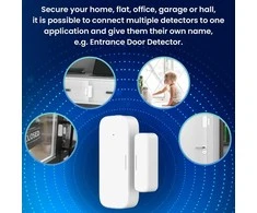 Išmanusis belaidis durų/langų jutiklis, ZigBee, baltas, TUYA, Smart Life, Extralink