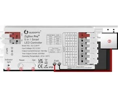 Gledopto GL-C-201P, Zigbee Pro 5-in-1 LED kontroleris (Zigbee+RF) 12V-24V DC