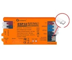 Gledopto WiFi ESP32 WLED LED juostos kontroleris, su mikrofonu ir DIY mode